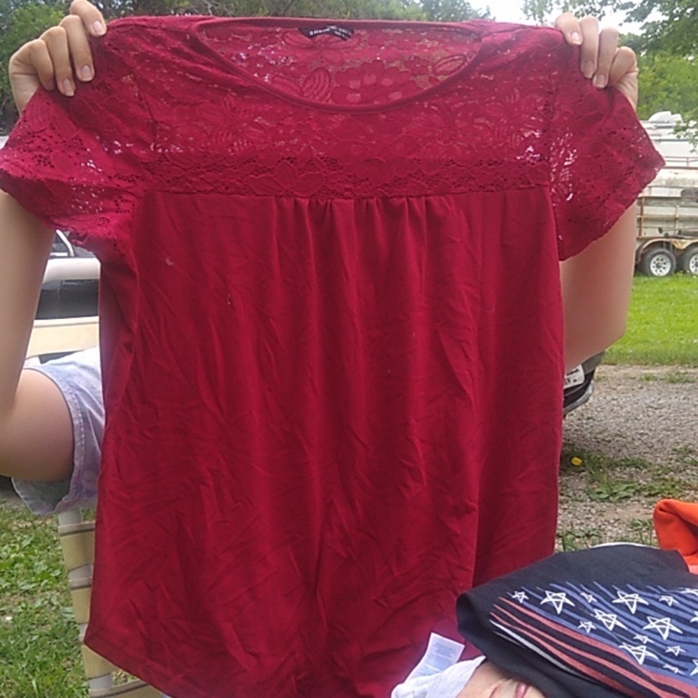 Maroon dress shirt